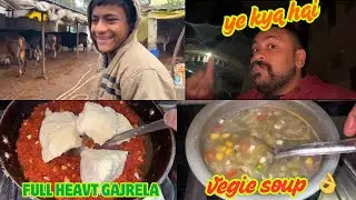 Roj Ka Kitna Dhoodh Nikalte H ?Video Me Kya Capture Hgya😱Full Heavy Gajrea Krdiya/Proper Vegie Soup👌