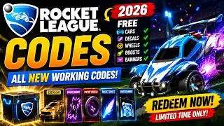 ROCKET LEAGUE CODES 2026 🚀 NEW Working Codes for Free Cars, Decals & Rare Items!