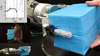 Shear sensing microfluidic tactile skin -- handover