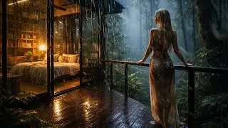 Rain sounds for sleeping 🌧️ Heavy Rain Sounds for Instant Relief - Deep Sleep & Rain in the Forest ️
