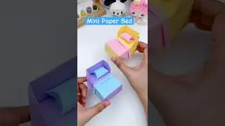 Try this Super Easy Mini Bed Craft from Paper #diy #craft #shorts #fun #handmade   #trendingshorts