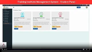 Student Panel - Computer & Training Institute Management System Software | Aqtiverse Technology