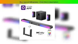 ULTIMEA Apollo S90 9.1ch Dolby Atmos Detachable Soundbar with RGB Light, APP Control, Home Theater
