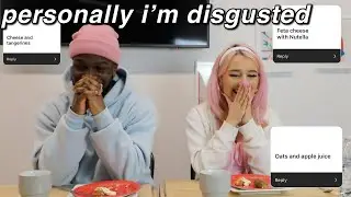 trying subscribers WEIRD FOOD COMBINATIONS with Jordan Theresa