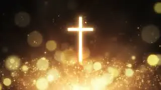 Golden Cross - Christian Meditation & Offering Background Video | 1 Hour Loop, 4K HD
