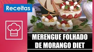 Aprenda a fazer um merengue folhado de morango diet com a confeiteira Andréa Nakamura – 04/12/24