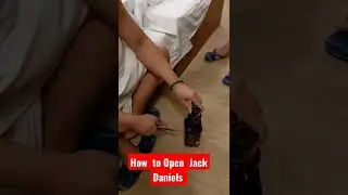 How to open Jack Daniels bottle  cap#shortvideo