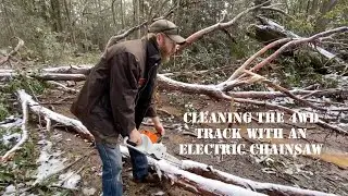BIG WORKOUT FOR THE ELECTRIC CHAINSAW STIHL MSA 200 C