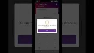 the sim registered with the user device is not present yono app #yonosbi #sbiyono #vishaljey #shorts
