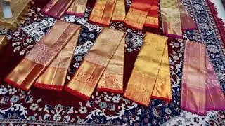 Gold.🤩 1 gram gold jari tissue sarees