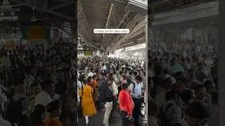 Surviving the morning crowd at Kalyan Station #kalyan #kalyankar #wekalyanlar