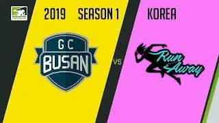 GC Busan WAVE vs RunAway (Part 1) | OWC 2019 Season 1: Korea