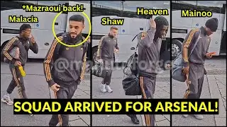 Mazraoui returns as Man United squad arrived in London for Arsenal game | Man Utd News