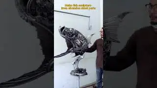 Tarpon fish scrap metal sculpture #artwork #sculpture #welder #art #metalart #fishing #fish