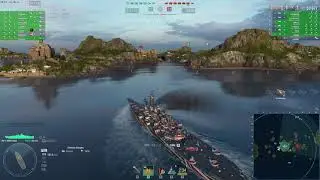 #0082 Let's play   World of Warships Montana 243k FUN ranked silver Tops&Flops Shadow Cloud Gaming