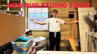 New Studio Tour! // Rug Tufting