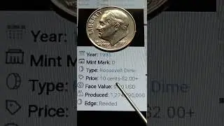 1995 D ROOSEVELT DIME #shorts