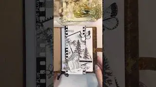🤍  monochrome theme | #asmr #scrapbooking #monochrome #shorts #aesthetic #journalwithme #relaxing
