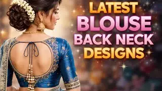 100+💃Trendy 🎉🎉New Latest Blouse Back Neck Designs Beautiful neck design ब्लाउज नेक डिजाईन #bloused