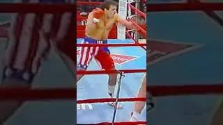 BOXING DOUBLE LEFT HOOK BOXING AT MADISON SQUARE GARDEN 1989