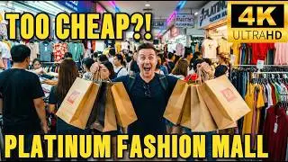 [4K HDR] This Mall Is CRAZY Cheap 😳  Platinum Fashion Mall Bangkok