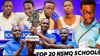 Top 20 Senior High Schools in NSMQ Rankings ( National Science and Math Quiz NSMQ 2024 )