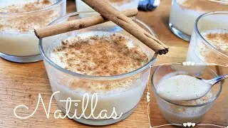 Postre suave y cremoso con sabor a leche merengada / Natillas de leche rizada