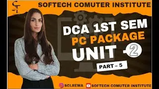 UNIT 2 (PART 5) DCA FIRST SEMESTER PC PACKAGE !  || MS WORD 2013 ||