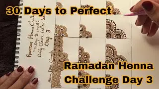 Ramadan Henna Challenge Day 3 / Learn Basic Henna Filler Elements / Learn Henna With Thouseen