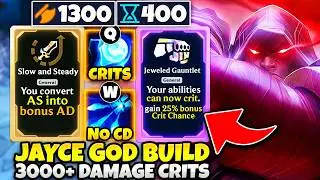 Broken Augment Interaction: Slow and Steady 3000+ Damage CRIT Jayce Q