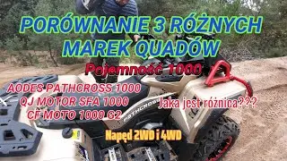 CZY JEST RÓŻNICA W 3 RÓŻNYCH MARKACH QUADÓW ?Test  QJ MOTOR SFA 1000#AODES PATHCROSS 1000#CF 1000 G2