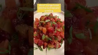 Blood Orange Salad with Soy and Sesame Dressing. Complete recipe at thesaltedpotato.com