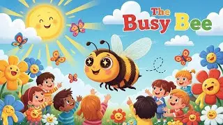 🐝🎵 The Busy Bee | Fun Kids Song About Bees & Nature | Happy Tale & Tune