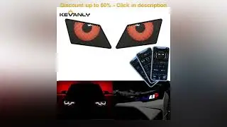 1set Devil's Eye Led Display For Car Headlight Modification DIY Animation Angle Eyes Pattern Tu