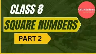 Properties Of Square  Numbers Part 2| Class 8 Math  | Square Numbers Class 8 | #class8maths