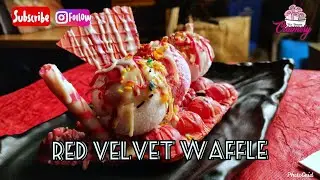 Red Velvet Waffle | The Dream Creamery | Ambala Patiala Chandigarh | Best Desserts | Foodie_Jaini |