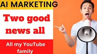 Ai marketing 𝗧𝘄𝗼 𝗴𝗼𝗼𝗱 𝗻𝗲𝘄𝘀 | ai marketing today latest updates | ai marketing  news | daily earning
