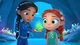 Rumi and Mira Catch Sea Butterflies to Decorate Their Ocean Castle 🦋🏰🌊
