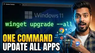 How to Upgrade All Windows Applications with One Command || Winget Upgrade