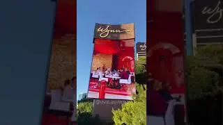 Big screen of promoting Wynn hotel & casino