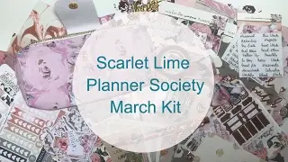 Scarlet Lime Planner Society - March Kit