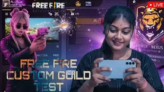 Live 🔴 Free Fire 🔥 I'd check reaction 😲 MOBILE GAME PLAY Guild test 1vs2 custom 😎#freefire#pnpayel