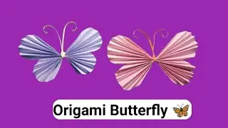 Paper butterfly | How to make butterfly | Origami Butterfly | Crafts | Saqib Art and Crafts |