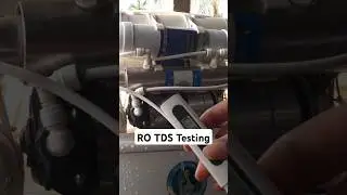 New RO membrane TDS Testing...#youtubeshorts #shorts #technology #water #purification #membrane #tds