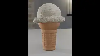Ice cream cone in Blender pt.4- ice cream ball