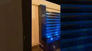 Sizzling fountain with RGB light smooth water flow relaxing water sound #aquaticcenter #splashpool