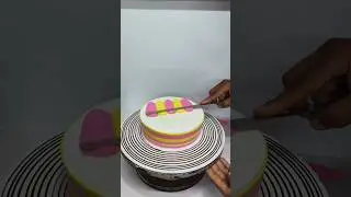 Mix Colorful Cream Cake Design #cakedecoration#cakedesign#cakes#recipe#reels#short#trending