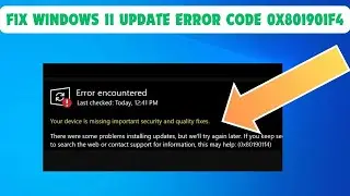 fix windows 11 update error code 0x801901f4