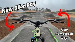 NEW BIKE DAY! Polygon Trid!⎜NEW PUMP TRACK DAY TOO!!⎜Gloria Jean Tate Park Pump Track Marina, CA!