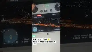 Drone Battery Low in the Dark! 🌌 Will it Make it Home? 🛸 #DroneFails #NightFlight #CloseCall